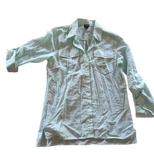 Patagonia Light Mint Long-Sleeve‎ Button-Up Blouse